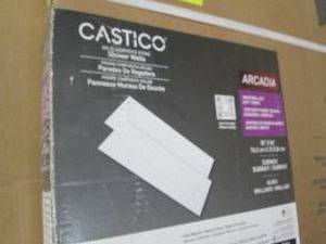 Castico solid composite stone showe...