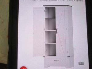 HOMCOM 72 Farmhouse Pantry Cabinet...