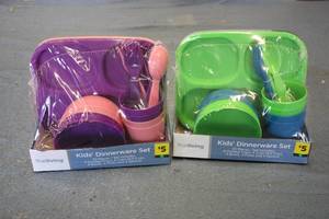 2 Kids dinnerware sets...