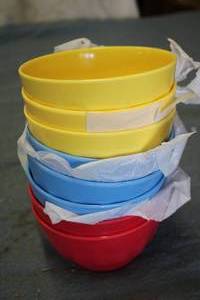 8 Melamine bowls...