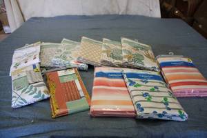 Table cloths, shower curtains, and ...