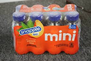 Snapple mini 8-8pm bottles Exp May ...