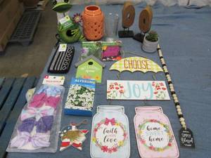 Lot of home decor signs