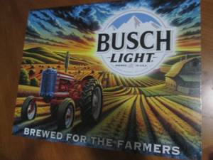 New Busch Light metal sign, measures 12 x 16