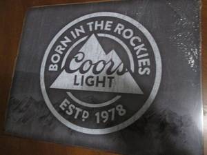 New Coors Light metal sign, measures 12 x 16
