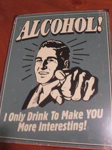 New metal sign, measures 12 x 16