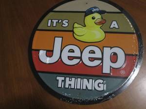 New Jeep Duck metal sign
