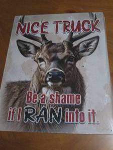 New Deer  Truck metal sign, measures 12 x 16