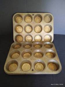 (2) 12 Cup Ekco Ovenex Muffin Pans