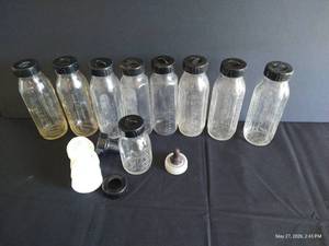 Pyrex Evenflo Calibrated Glass Baby Bottles