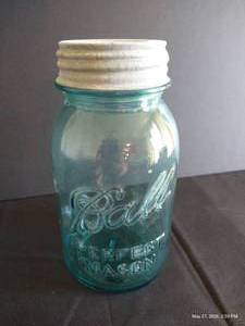 #13 Aqua Ball 1 Quart Jar w Lid