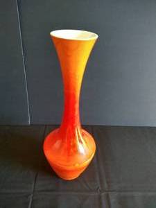 Tall Royal Haeger Ombre Orange Vase