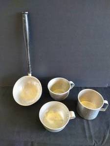 Aluminum Dipper w Wood Handle w Cups