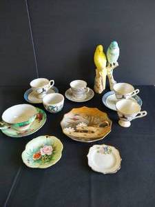 Occupied Japan China & Vintage Japan- Made Parakeets