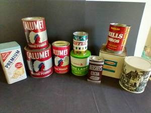 Old Large Vintage Tins