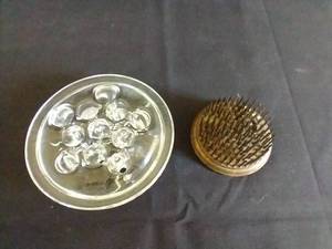 Vintage Flower Frogs- Glass & Metal