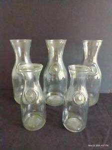 (5) Glass Milk Pitchers