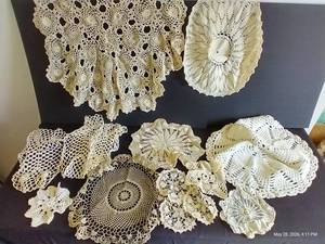 Lot of Large Doilies