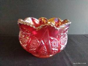 Indiana Harvest Sunset Glass Bowl