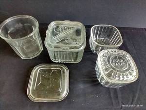 Glass Refrigerator Containers wLids