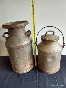 (2) Milk Cans