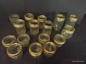 Vintage Jelly Jars- Ball & Others
