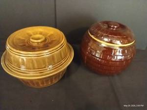 Cookie Jar & Bean Pot Marked USA