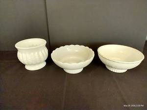 Individually Marked Milk Glass Bowls