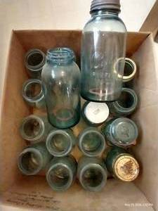 Box of Aqua Jars, Half Gallon & 1 Quart