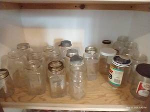 Unbranded Vintage Jars w Quilted Glass & Various Designs