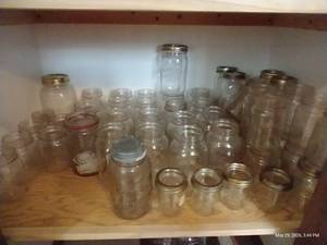 Large Lot of Kerr Self-Sealing Jars in Various Sizes