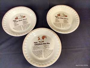 (3) Watkins Deep Dish Pizza Dishes