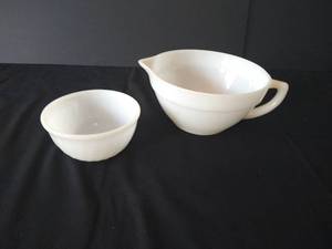 Fire King Mixing Bowl & Small Bowl