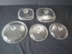 (5) Pyrex Lids