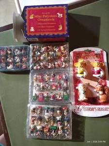 Lot of Miniature Christmas Ornaments