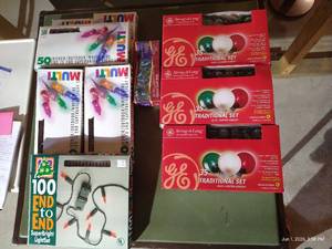 Large Lot of Christmas Lights - All New