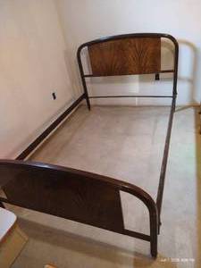 Vintage Full-Size Headboard, Footboard & Rails