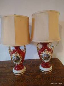 (2) Matching Victorian Lamps