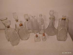 Large Lot of Bottles & Decanters