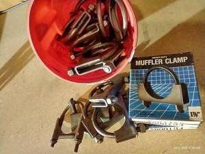 Lot of Several Muffler Clamps