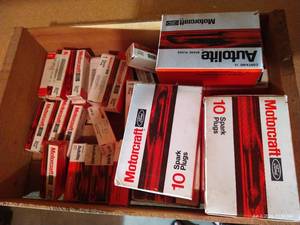 Lot of Motorcraft & Autolite Ford Spark Plugs - New Old Stock