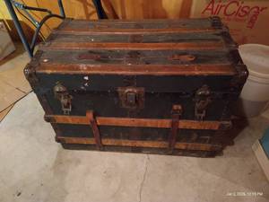 Antique Wood Trunk