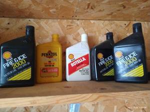 (5) Motor Oil Bottles (New)