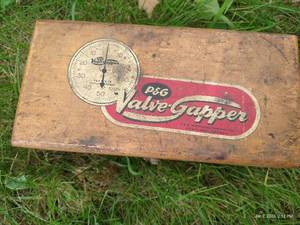 Vintage P&G Valve Gapper in Wood Case