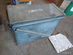 Vintage Ammo Box With Impact Drill