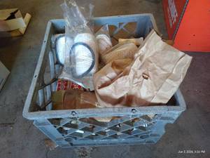 Crate FULL of Vintage Case Parts - New Old Stock