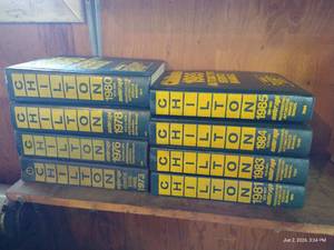 (8) Vintage 1970s & 80s Chilton Professional Service Manuals