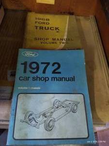 (2) Vintage Ford Shop Manuals - 1968 & 1972