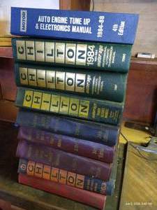 (9) Vintage Manuals - ChiltonMotors Various Manuals