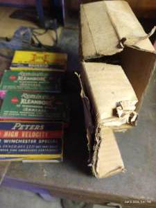 Vintage Ammo Boxes, Empty Shells, Etc